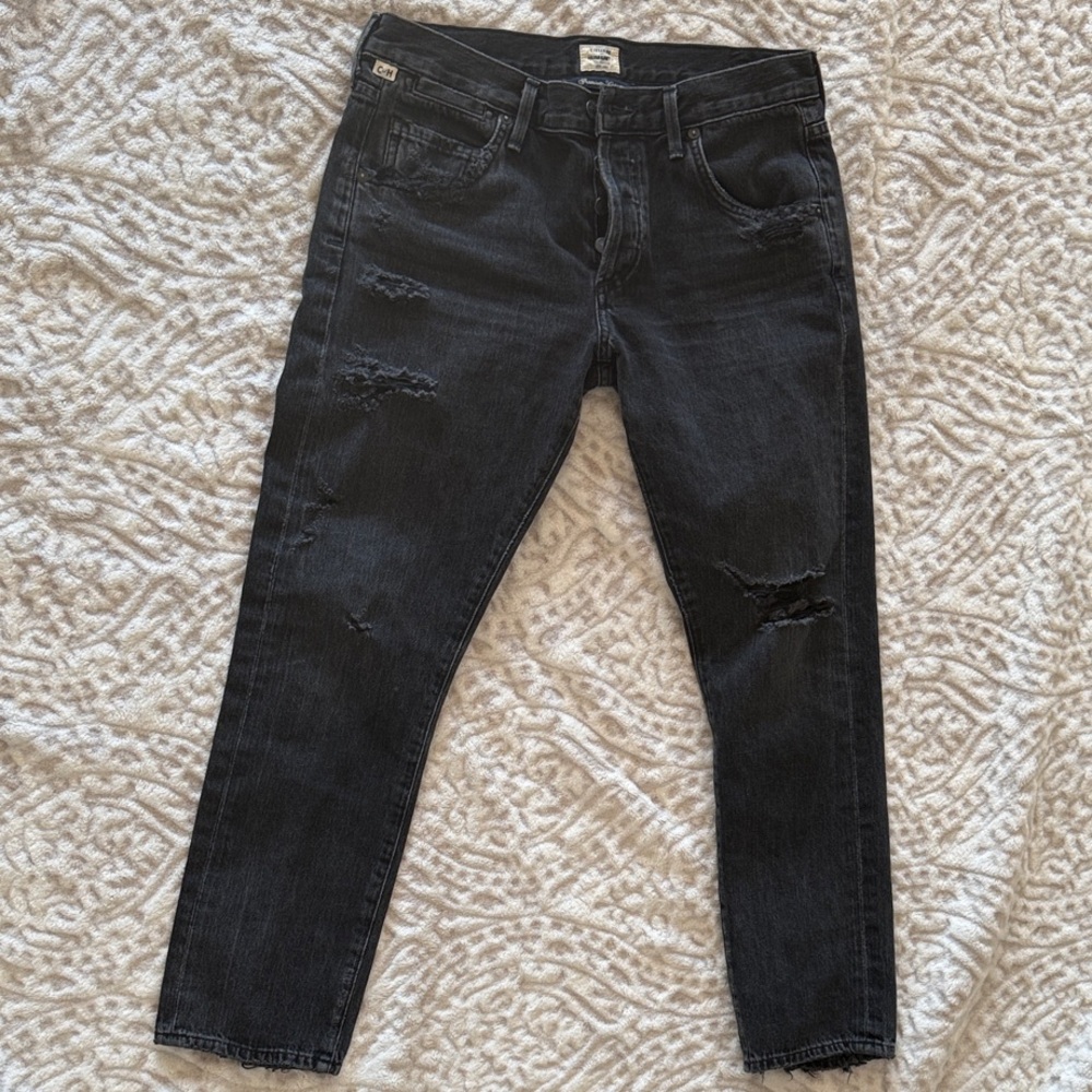 Citizens of Humanity-Size 26-Emerson-Slim Boyfriend Distressed Jeans